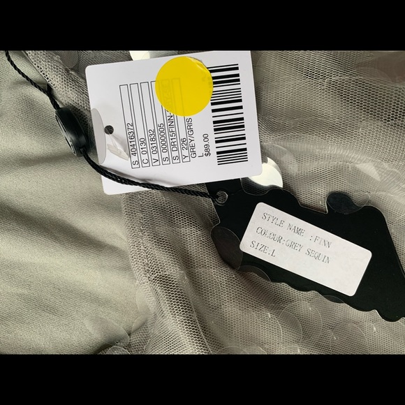 Urban Outfitters, Finn grey sequin dress - Picture 2 of 6